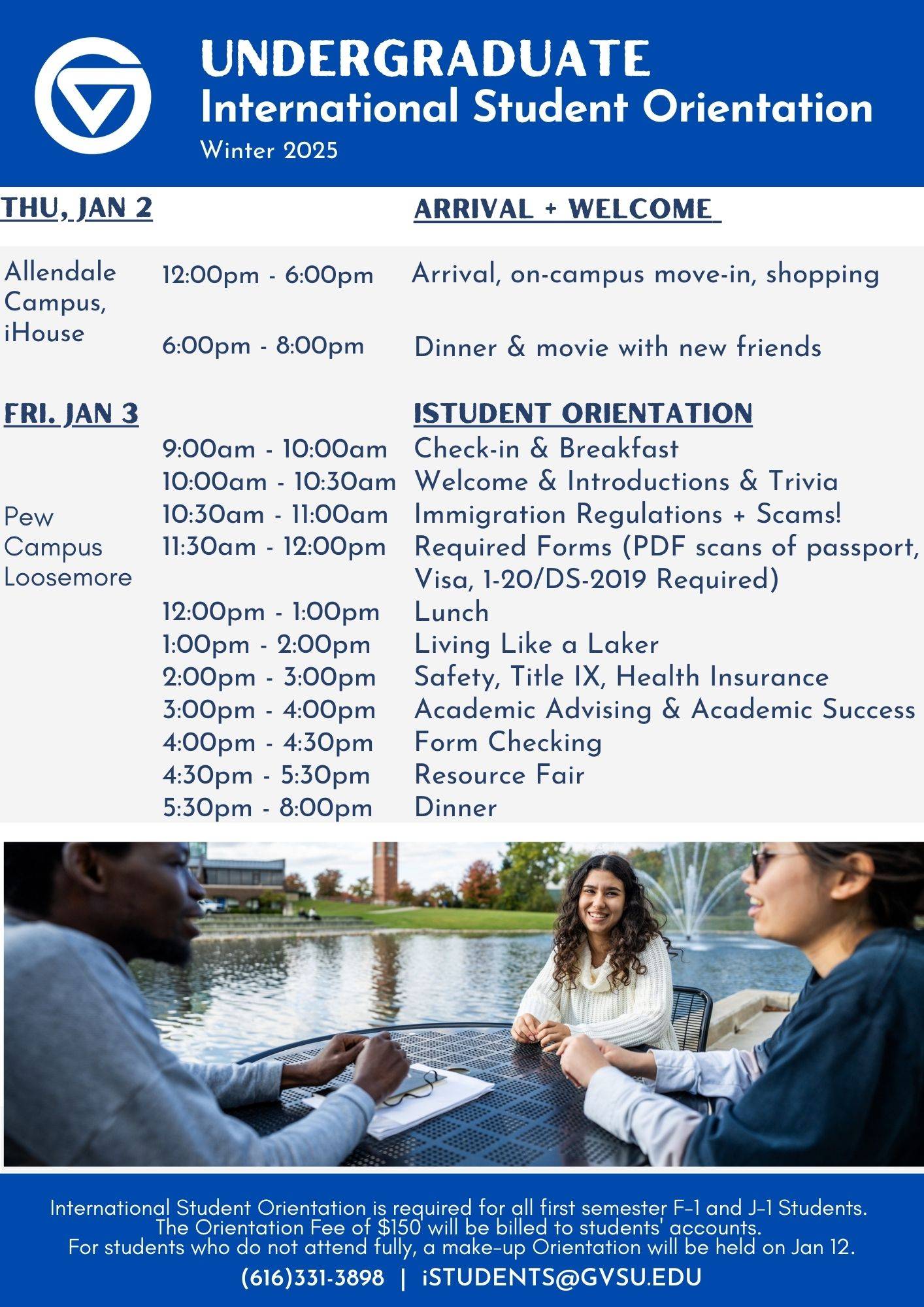 Undergraduate International Student Orientation